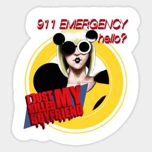 911 Emergency Sticker